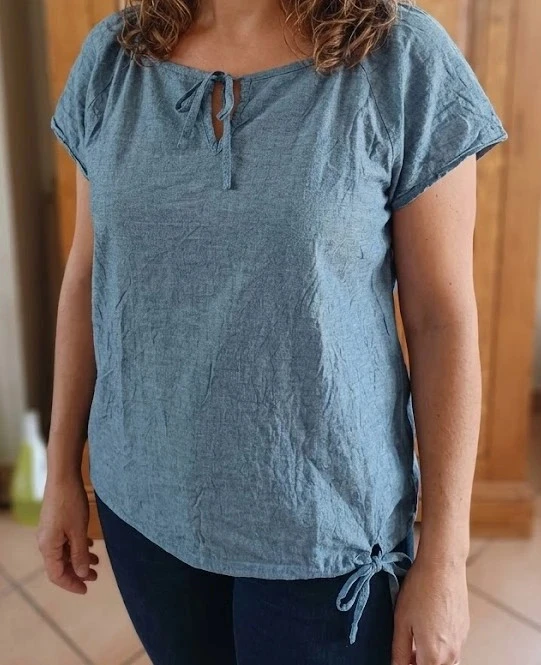 Blouse style jean marque Blanche porte taille 44 neuve